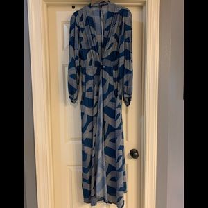 Dress Forum Abstract Wrap Dress/Long Open Cover